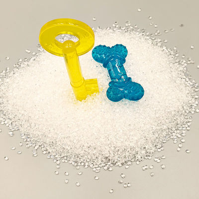 उच्च पारदर्शी टीपीयू पालतू खिलौने लगभग 5-6 मिमी की पारदर्शिता, अच्छा रिबाउंड, उत्कृष्ट दृढ़ता