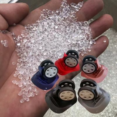 अच्छी घर्षण और शोर प्रतिरोध TPU छर्रों सामान के पहियों और पहियों के लिए