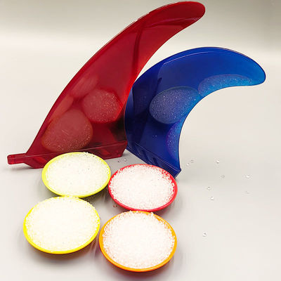 उच्च पारदर्शी TPU कठोरता 64D लगभग 5-6 मिमी की पारदर्शिता, अच्छा रिबाउंड, उत्कृष्ट दृढ़ता